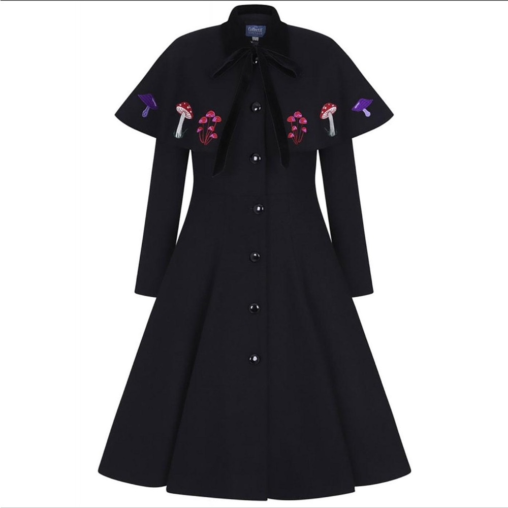 Collectif vintage Claudia in wonderland cape coat pinup 30s style limited